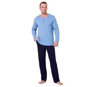 Pánské pyžamo Anatol 503 HOTBERG modrá světlá XL