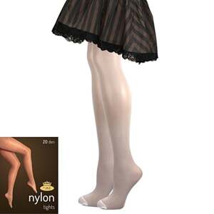 Punčochové kalhoty NYLON TIGHTS 20 DEN bianco L/170-176/116