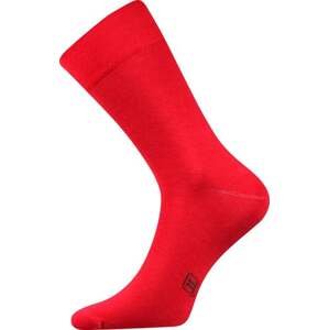 Barevné společenské ponožky Lonka DECOLOR červená 39-42 (26-28)