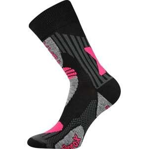 Teplé ponožky VoXX VISION černá-magenta 35-38 (23-25)