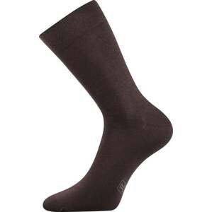 Barevné společenské ponožky Lonka DECOLOR hnědá 39-42 (26-28)