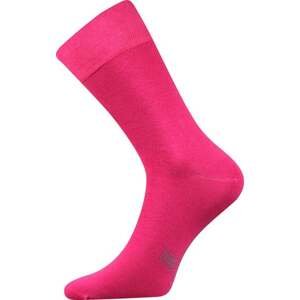 Barevné společenské ponožky Lonka DECOLOR tmavě růžová 43-46 (29-31)