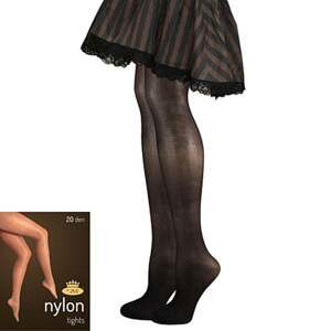 Punčochové kalhoty NYLON TIGHTS 20 DEN nero S/158-164/100