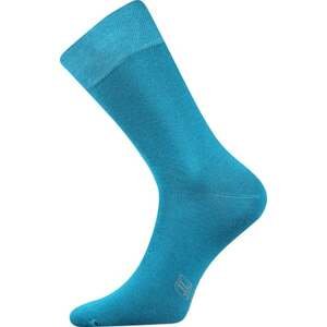 Barevné společenské ponožky Lonka DECOLOR tmavě tyrkys 43-46 (29-31)