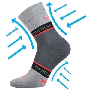 Kompresní ponožky VoXX FIXAN světle šedá 35-38 (23-25)