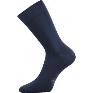 Barevné společenské ponožky Lonka DECOLOR tmavě modrá 43-46 (29-31)