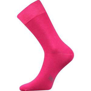 Barevné společenské ponožky Lonka DECOLOR tmavě růžová 39-42 (26-28)