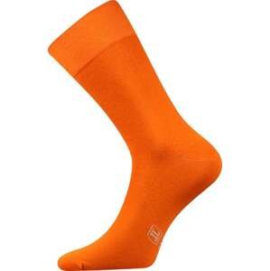 Barevné společenské ponožky Lonka DECOLOR oranžová 39-42 (26-28)