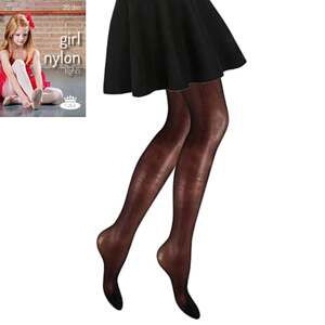 Dívčí punčochové kalhoty GIRL NYLON TIGHTS 20 DEN nero 122-128