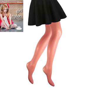 Dívčí punčochové kalhoty GIRL NYLON TIGHTS 20 DEN rose 110-116