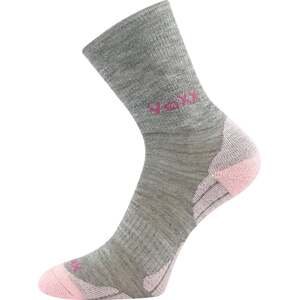 Ponožky VoXX IRIZARIK světle šedá/magenta 30-34 (20-22)