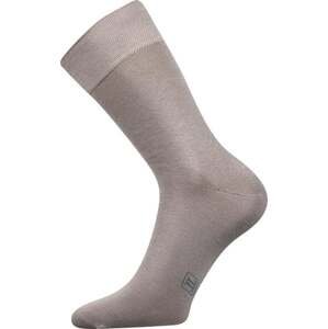 Barevné společenské ponožky Lonka DECOLOR světle šedá 43-46 (29-31)