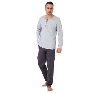 Pánské pyžamo Anatol 503 HOTBERG šedá světlá XL
