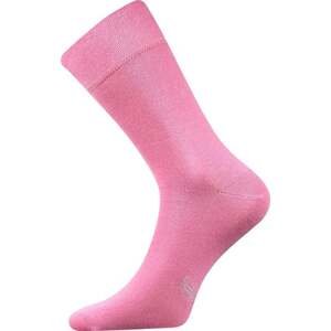 Barevné společenské ponožky Lonka DECOLOR růžová 39-42 (26-28)
