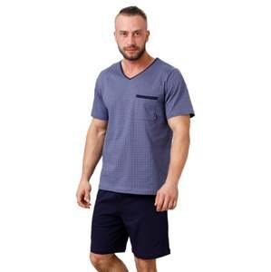 Pánské pyžamo Carl 888 HOTBERG granát (modrá) XL