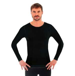 Pánské tričko Merino LS11600 BRUBECK grafit (šedá) XXL