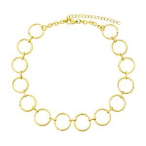 Bangles.cz Choker náhrdelník Circles gold 2937