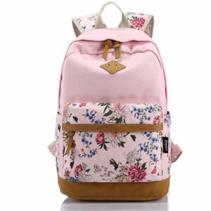 Batoh Canvas TopBags Flowers Růžový 20 l