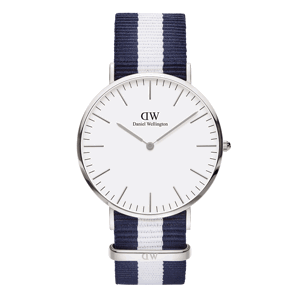 Daniel Wellington DW Hodiny Classic Glasgow 40mm Stříbrná