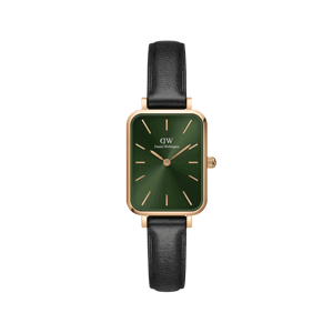 Daniel Wellington DW Hodiny Quadro Pressed Sheffield Emerald 20x26mm Růžové zlato