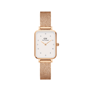 Daniel Wellington DW Hodiny Quadro Lumine Pressed Melrose 20x26mm Růžové zlato