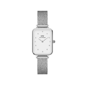 Daniel Wellington DW Hodiny Quadro Lumine Pressed Sterling 20x26mm Stříbrná