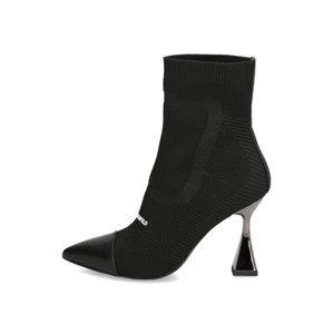 KARL LAGERFELD DEBUT Mix Knit Ankle Boot