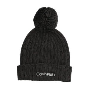 Calvin Klein OVERSIZED KNIT BEANIE W/ POMPOM