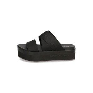 CALVIN KLEIN JEANS FLATFORM SANDAL WEBBING IN