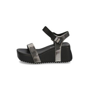 CALVIN KLEIN JEANS WEDGE BLOCK SANDAL METALLIC DC