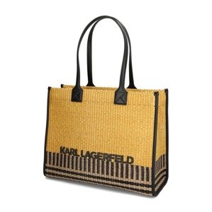 KARL LAGERFELD K/SKUARE RAFFIA LG TOTE