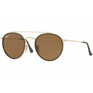 Ray-Ban Round Double Bridge RB3647N 001/57 Polarized - Velikost ONE SIZE