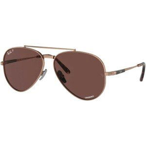 Ray-Ban Aviator Titanium Chromance Collection RB8225 3140AF Polarized - L (62)