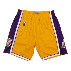 Mitchell & Ness NBA Swingman Shorts Los Angeles Lakers - Pánské - Kraťasy Mitchell & Ness - Žluté - SMSHCP19075-LALLGPR091 - Velikost: M