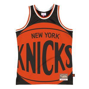 Mitchell & Ness Blown Out Fashion Jersey New York Knicks Black - Pánské - Dres Mitchell & Ness - Oranžové - MSTKBW19146-NYKBLCK - Velikost: XL