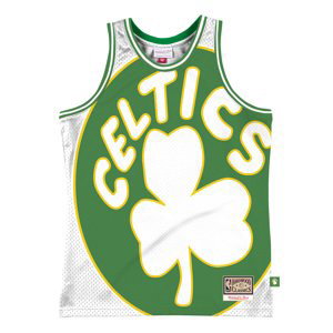 Mitchell & Ness Blown Out Fashion Jersey Boston Celtics White - Pánské - Dres Mitchell & Ness - Bílé - MSTKBW19146-BCEWHIT - Velikost: S