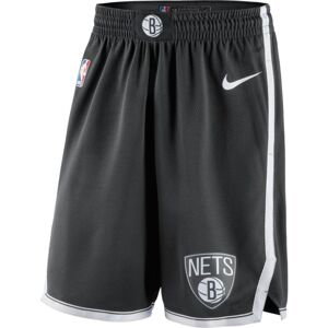 Nike Brooklyn Nets Icon Edition NBA Swingman Shorts - Pánské - Kraťasy Nike - Černé - AJ5584-010 - Velikost: M