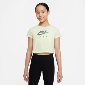 Nike Sportswear Girls Crop Tee - Dámské - Triko Nike - Zelené - DJ6932-303 - Velikost: XL