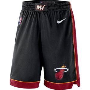 Nike Miami Heat Icon Edition NBA Swingman Shorts - Pánské - Kraťasy Nike - Černé - AJ5620-010 - Velikost: S