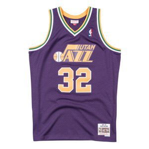 Mitchell & Ness NBA Swingman Jersey Utah Jazz Karl Malone - Pánské - Dres Mitchell & Ness - Fialové - SMJYCP18005-UJAPURP91KMA - Velikost: M