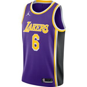 Jordan Lebron James La Lakers Statement Edition 2020 Swingman Jersey - Pánské - Dres Jordan - Fialové - CV9481-513 - Velikost: 2XL