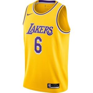 Nike LeBron James Lakers Icon Edition 2020 Swingman Jersey - Pánské - Dres Nike - Žluté - CW3669-738 - Velikost: 2XL