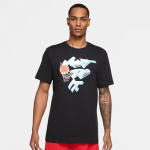 Nike "Just Do It" Basketball Tee - Pánské - Triko Nike - Černé - DM2531-010 - Velikost: M