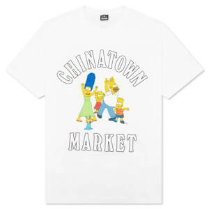 The Simpsons X Chinatown Market Family Og T-Shirt White - Pánské - Triko MARKET - Bílé - CTM1990346/0001 - Velikost: S