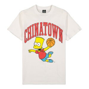 The Simpsons X Chinatown Market Air Bart Arc T-Shirt White - Pánské - Triko MARKET - Bílé - CTM1990348/1201 - Velikost: L