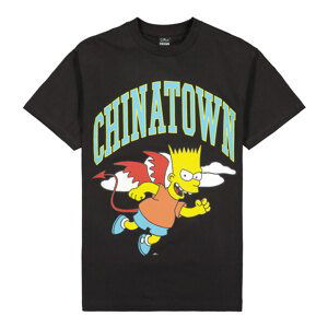 The Simpsons X Chinatown Market Devil Arc T-Shirt Black - Pánské - Triko MARKET - Černé - CTM1990342/0001 - Velikost: S