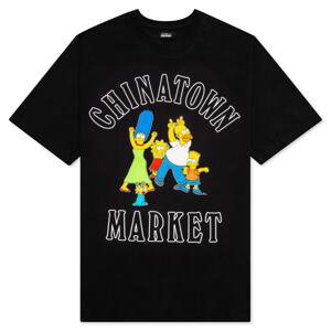 The Simpsons X Chinatown Market Family Og T-Shirt Black - Pánské - Triko MARKET - Černé - CTM1990346/1201 - Velikost: S