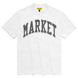 Market Arc Puff T-shirt Ash Grey - Pánské - Triko MARKET - Šedé - 399000613/0016 - Velikost: M