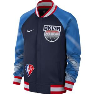 Nike Dri-FIT Brooklyn Nets Showtime City Edition NBA Jacket - Pánské - Bunda Nike - Modré - DB2437-419 - Velikost: S