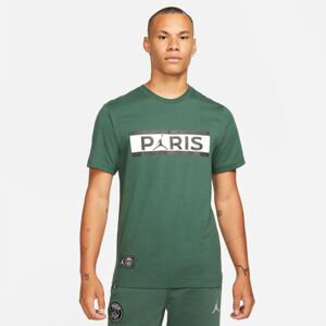 Jordan Paris Saint-Germain Tee Green - Pánské - Triko Jordan - Zelené - DB6510-333 - Velikost: S